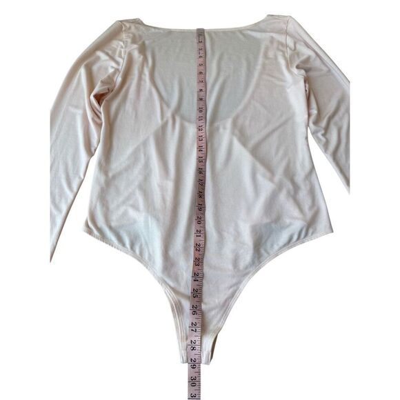 Reformation Winnie Knit Bodysuit In Crystal Pink Size 2X - Picture 10 of 12